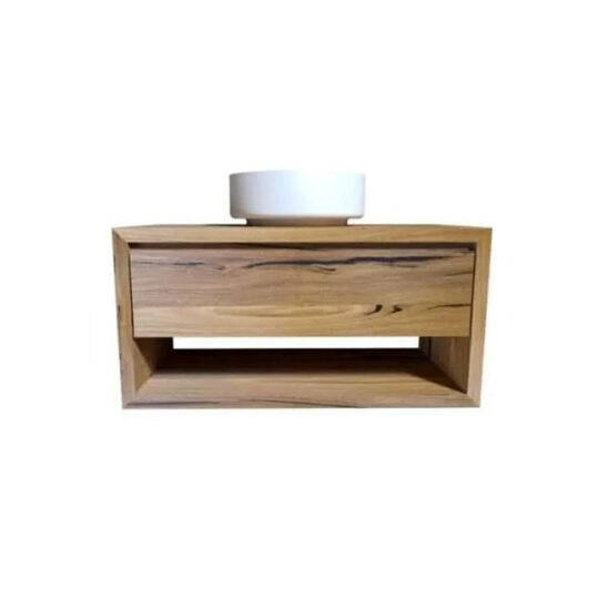 Open Shelf Drawer Solid Timber Vanity