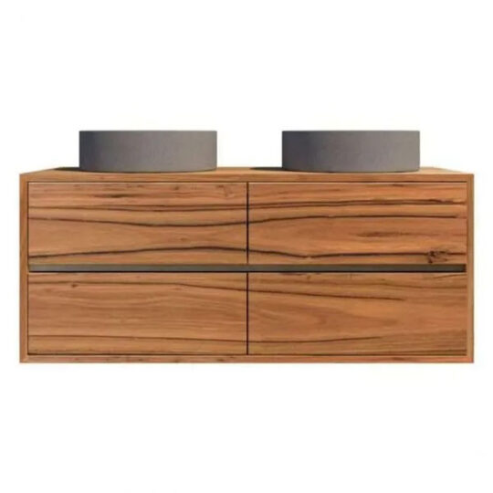 Timber Vanity With 4 Drawers